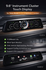 OZEV 9.6 Inch Instrument Cluster Dashboard Display for Model 3/Y