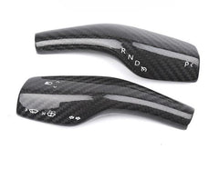 Real Carbon Fibre Gear Shift Cover -- Turn Signal Stalk Covers