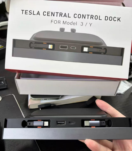Fast-Charging USB Hub Dock-Compatible with Tesla Model 3/Y