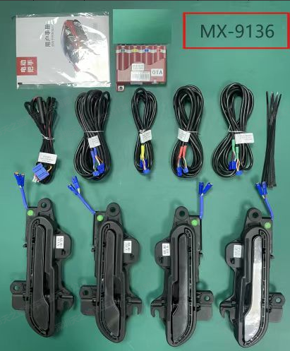 Wireless Auto Door Handle Upgrade Kit with Colorful LED Lights-Compatible with all Tesla Model