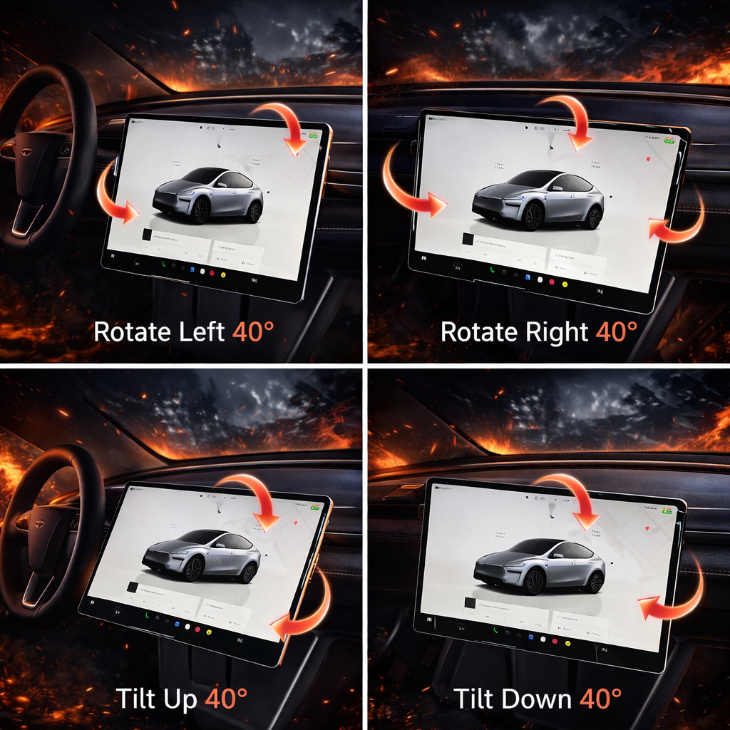 Tesla Screen Rotate Swivel Mount Kit