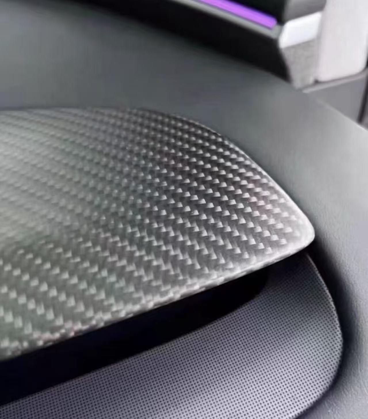 Real Carbon Fibre Replacement Dashboard Cover-Compatible with Model 3 Highland / Model Y Juniper