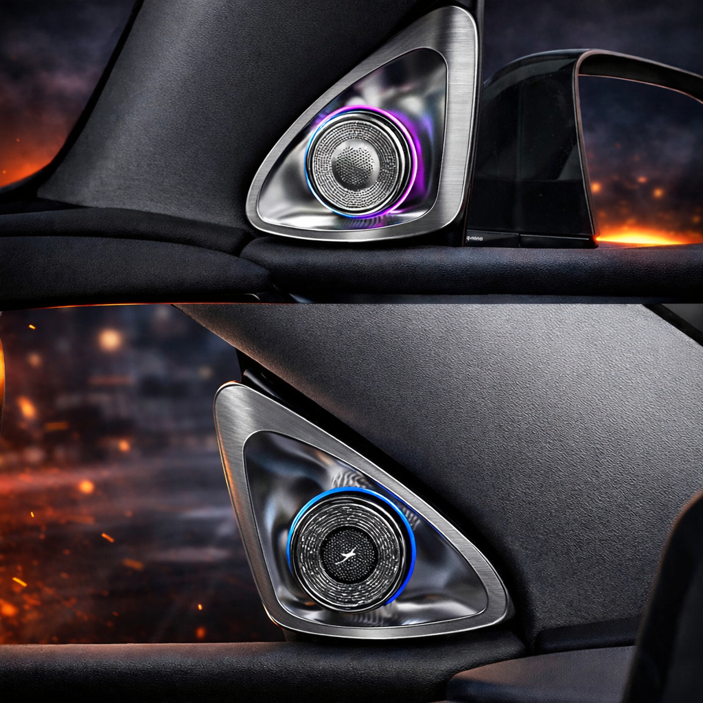 Model 3/Y 4D Rotating Horn LED Front Door Speaker