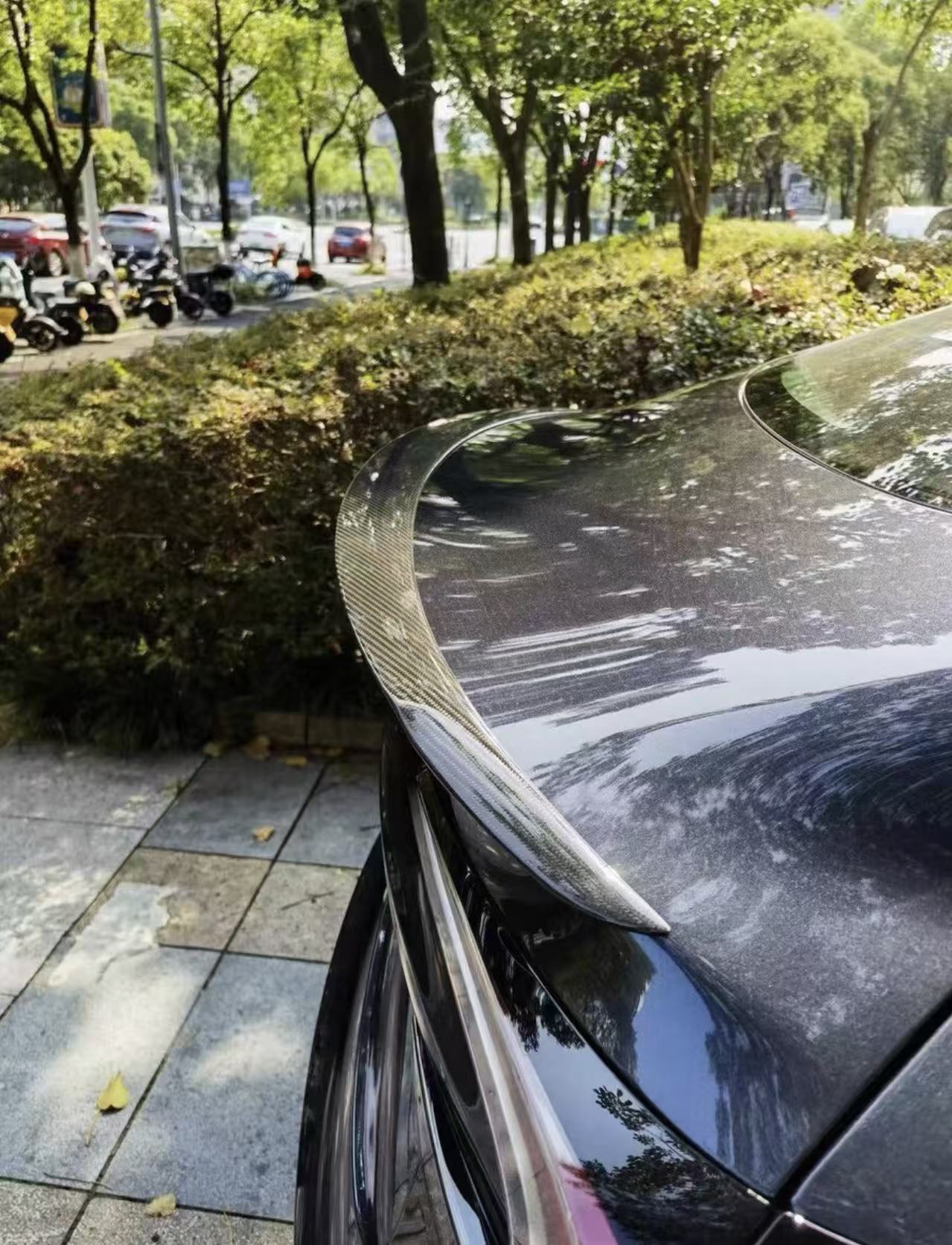 Performance Style Real Dry Carbon Fibre Spoiler-Compatible with Model 3/Y
