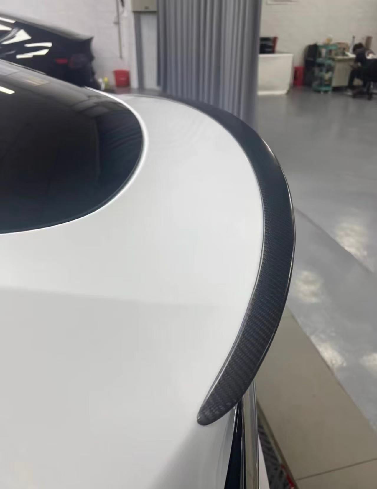 Performance Style Real Dry Carbon Fibre Spoiler-Compatible with Model 3/Y