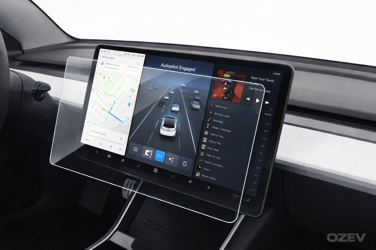 OZEV Premium Screen Protector for Tesla Model 3/Y