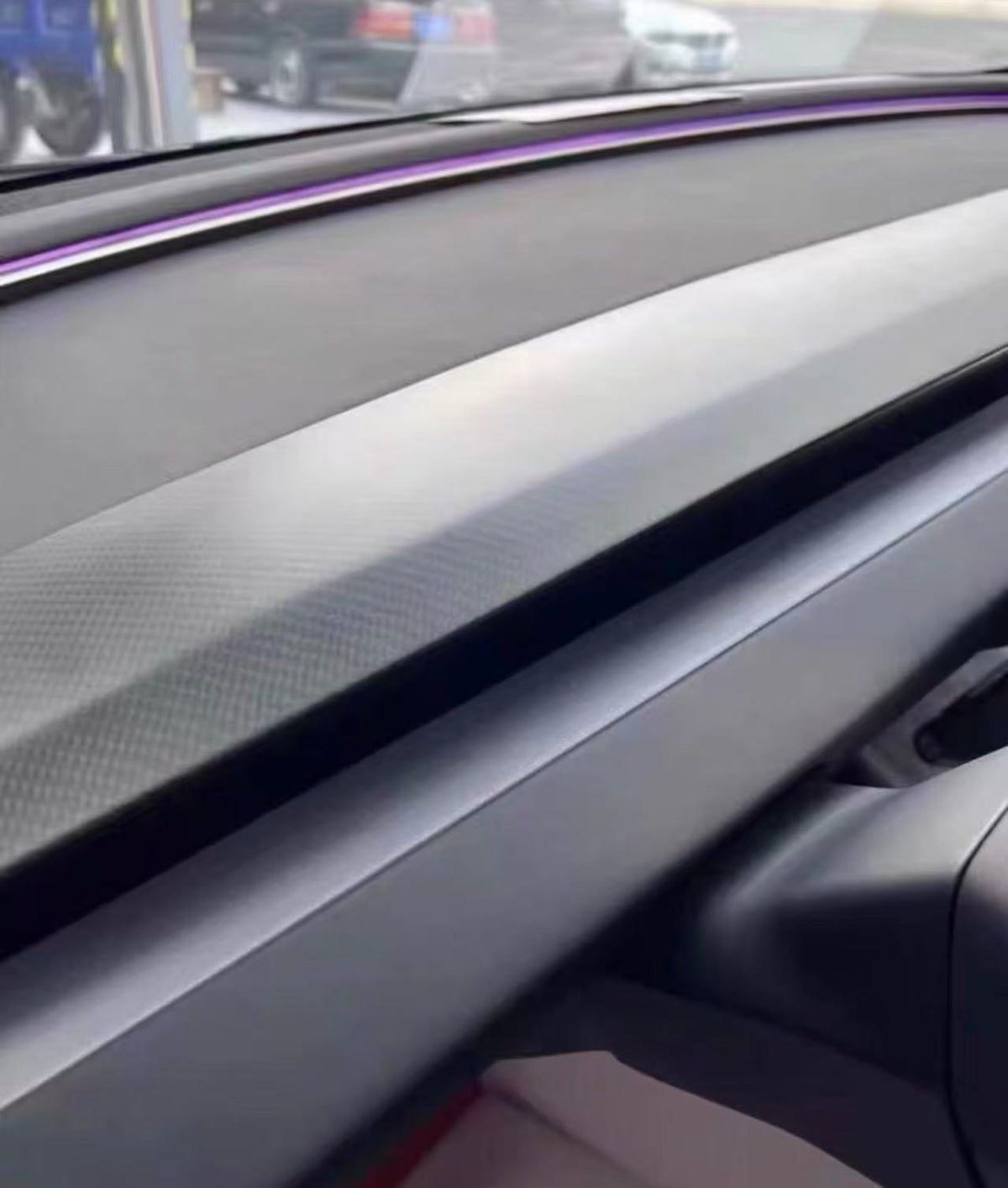 Real Carbon Fibre Replacement Dashboard Cover-Compatible with Model 3 Highland / Model Y Juniper