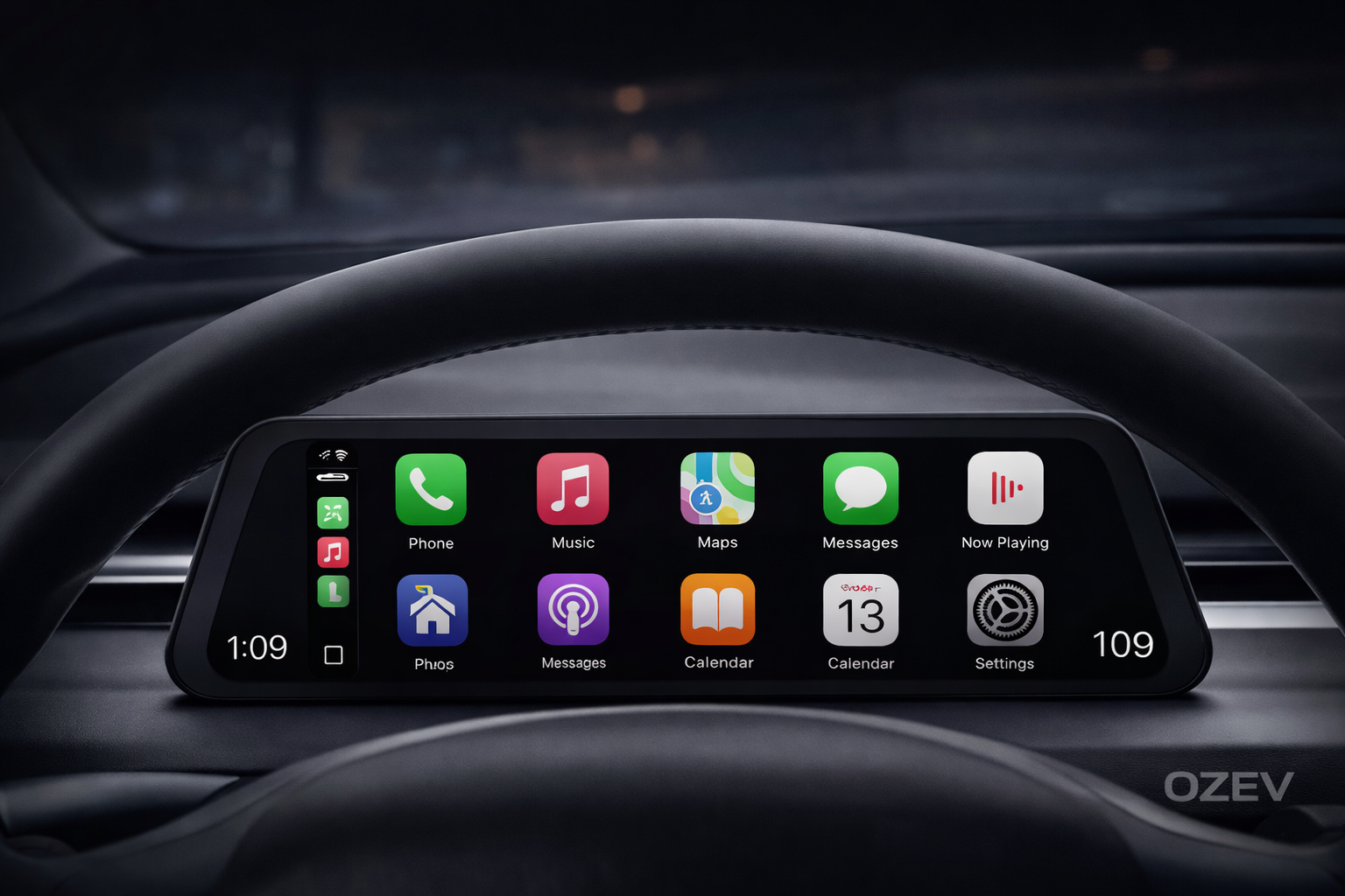 OZEV 9.6 Inch Instrument Cluster Dashboard Display for Model 3/Y