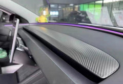 Real Carbon Fibre Replacement Dashboard Cover-Compatible with Model 3 Highland / Model Y Juniper
