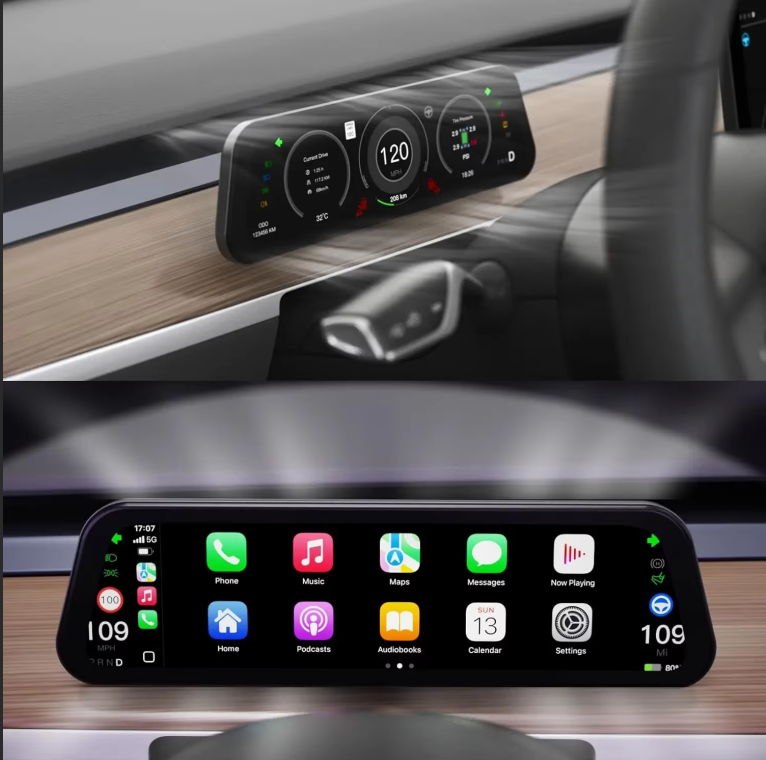 9.6 Inch Instrument Cluster Dashboard Display-Compatible with Model 3/Y
