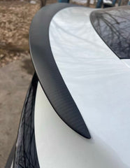 Performance Style Real Dry Carbon Fibre Spoiler-Compatible with Model 3/Y